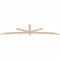 Ekena Millwork Alberta Smooth Timber Gable Bracket, Douglas Fir, 108"W x 27"H x 1 1/2"D x 3 1/2"F, 6/12 Pitch GBW108X27X0204ALB00SDF - alternate 3